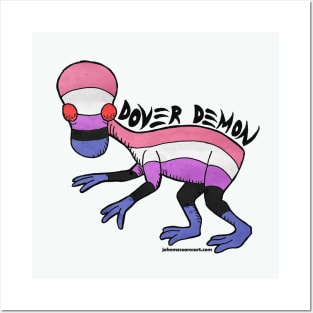 Dover Demon Genderfluid Flag Posters and Art